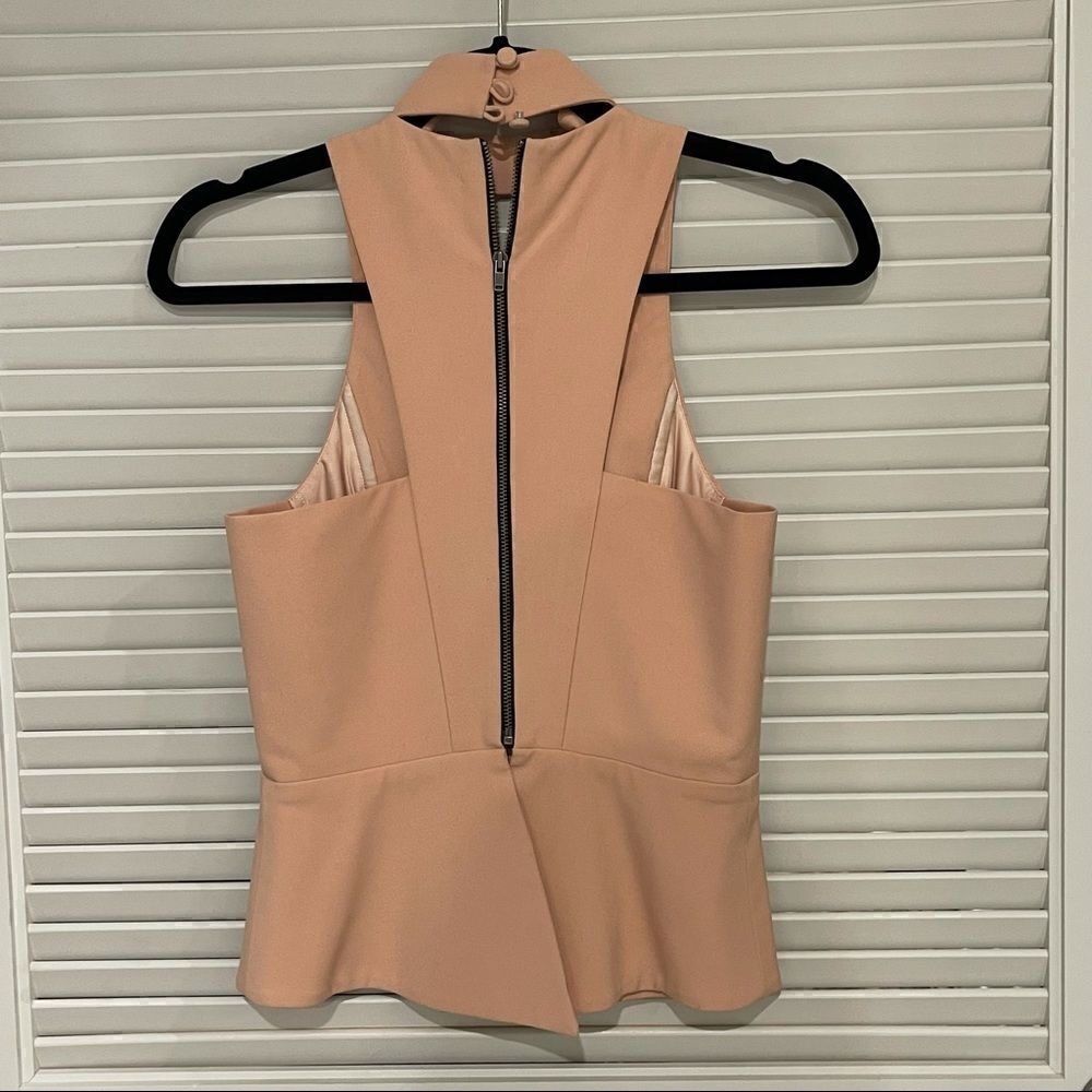 𝅺MICHELLE Mason Nude Halter Top With Choker - Picture 5 of 6
